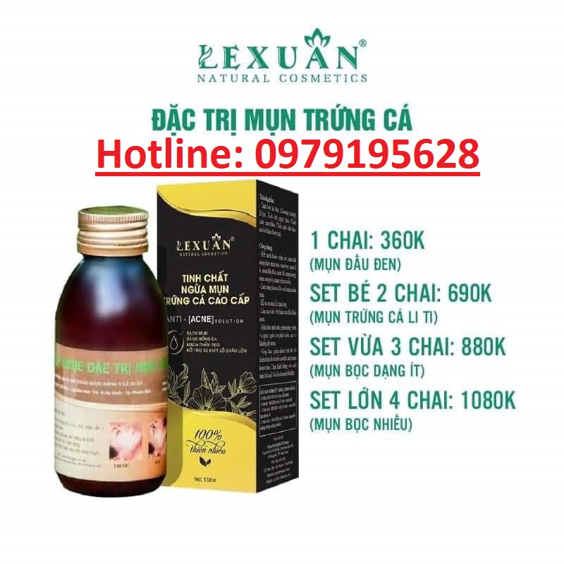 Rượu thuốc trị mụn Lê Xuân