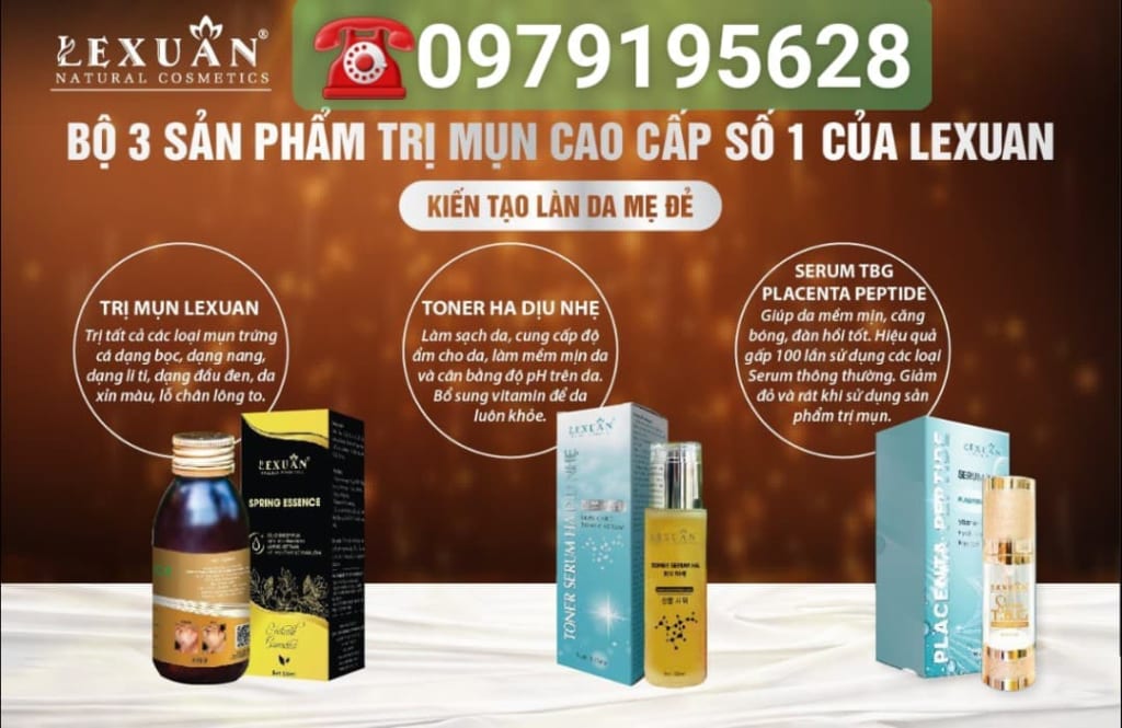 Bộ trị mụn cao cấp Lexuan